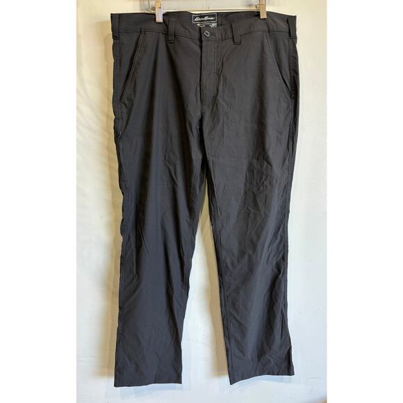 Eddie Bauer Travex Pants Mens Size 38 x 34 Black - Picture 1 of 4